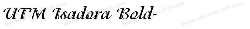 UTM Isadora Bold字体转换